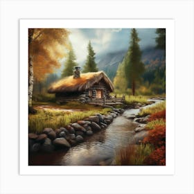 Cabin In The Woods 17 Art Print