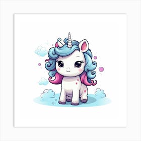 Cute Unicorn 186 Art Print