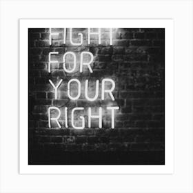 Fight For Your Right Art Print