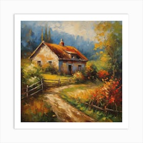 House In The Countryside Art Print