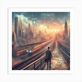 Futuristic Cityscape 30 Art Print