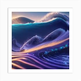 Ocean Waves Art Print