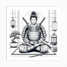 Samurai Art 30 Art Print