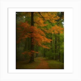 Autumn Path 8 Art Print