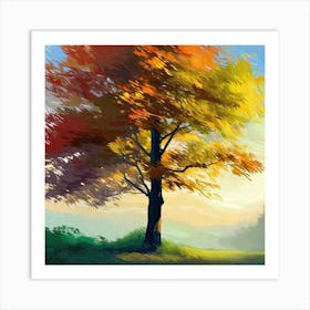 Autumn Tree 18 Art Print