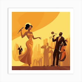 Jazz Music 1 Art Print