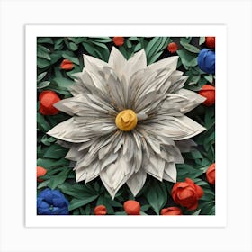 Paper Flower Art Print