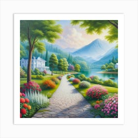 Garden Path 11 Art Print