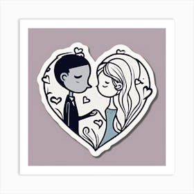 Wedding Sticker Art Print