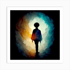 Boy In A Tunnel Art Print