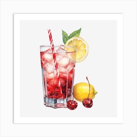 Cherry Lemonade 5 Art Print