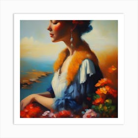 Abstract Lady Picture(14) Art Print