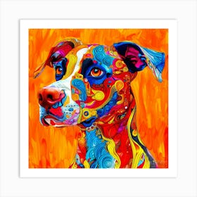 Pups Ad - Pup Pet Colorful Art Print