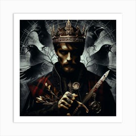 King Of Crows Art Print