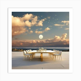 Table In The Sky Art Print