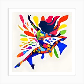 Colorful Dancer Art Print