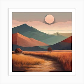 Landscape Painting 1 Art Print