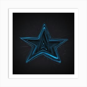 Star Blue Art Print