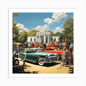 Classic Car Show Art Print