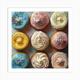 Cupcakes Art Art Print