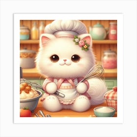 Chef Cat 1 Art Print