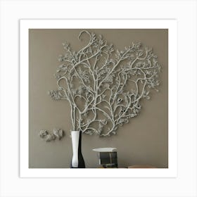 Tree On A Wall Art Print