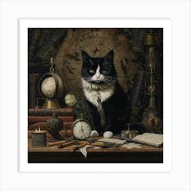 A Portrait of a Cat Art Print