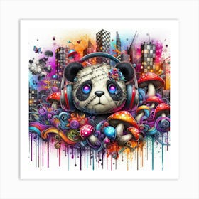 Psychedelic Panda 24 Art Print