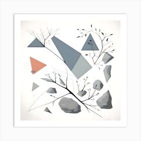 Geometric Shapes Abstract Art Print