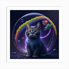 Cat Galaxy (103) Art Print