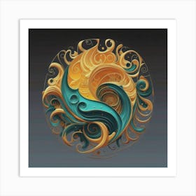 Yin Yang 1 Art Print