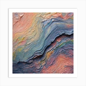 Pastel Textured 6 Art Print