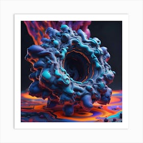 Abstract Painting flerken Art Print