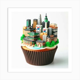 Seoul Cupcake 1 Art Print