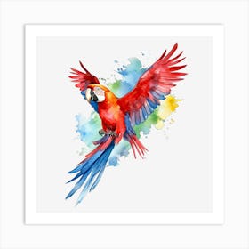 Red Macaw Poster