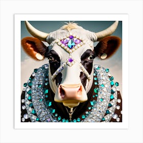Luxury Cow Art Print