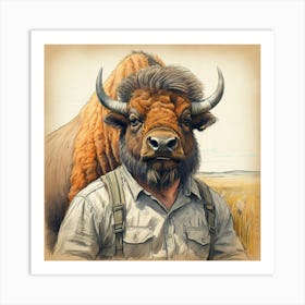 Bison 14 Art Print