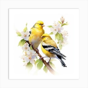 American Goldfinch Mother's Day 4 Art Print