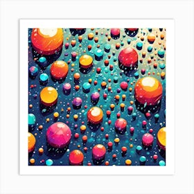 Rain Drops Art 7 Art Print