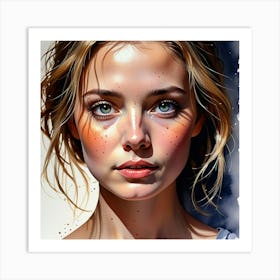 Portrait Of A Girl 22 Art Print