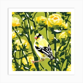 Goldfinch Bird Art Print