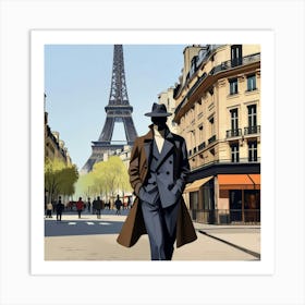 French man in Paris 2 Art Print