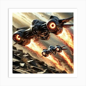 Flame Seraph Flame Propulsion Art Print