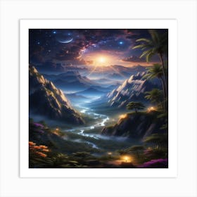 Dreamscape Hd Wallpaper Art Print