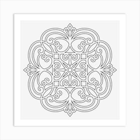 Iron Mandala 09 Art Print