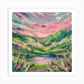 Sunset In The Hills Art Print