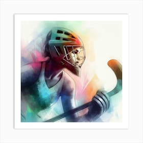 Field Hockey Player 1 Art Print