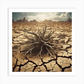 Dry Desert 5 Art Print