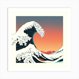 Great Wave Off Kanagawa 7 Art Print