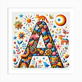 Letter A Art Print